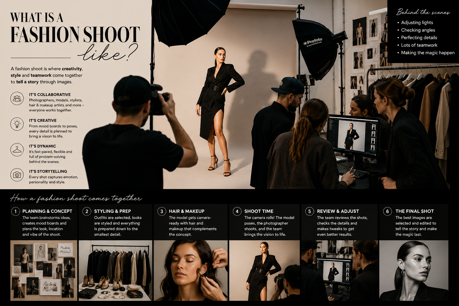 what is a fashion shoot like