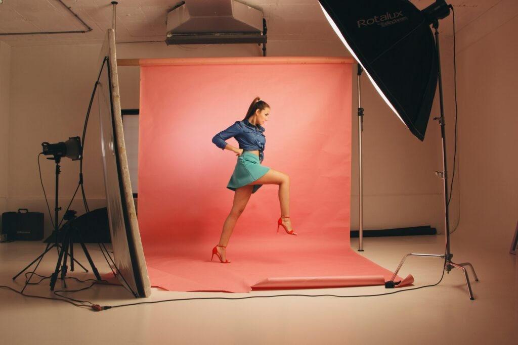 fashion shoot setup